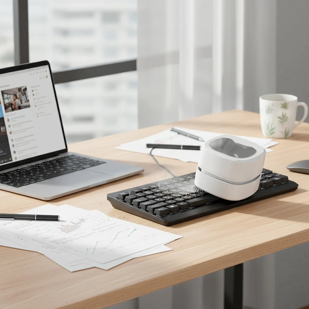 Wireless Mini Desk Vacuum - Keep Your Workspace Clean ✅