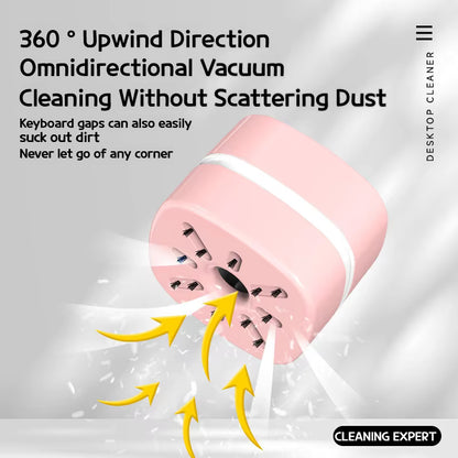 Wireless Mini Desk Vacuum - Keep Your Workspace Clean ✅